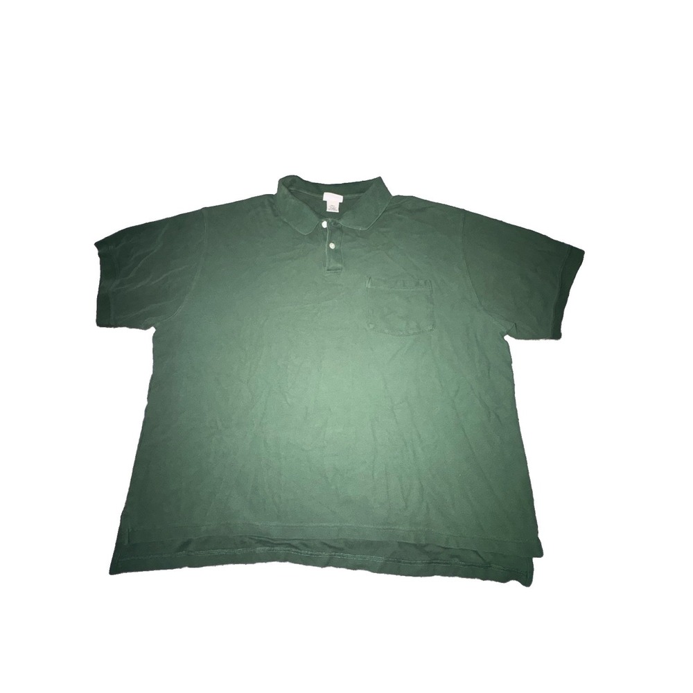 L.L.Bean Men's XL Polo Shirt Green Teal Traditional Fit 100% Cotton Short Sleeve